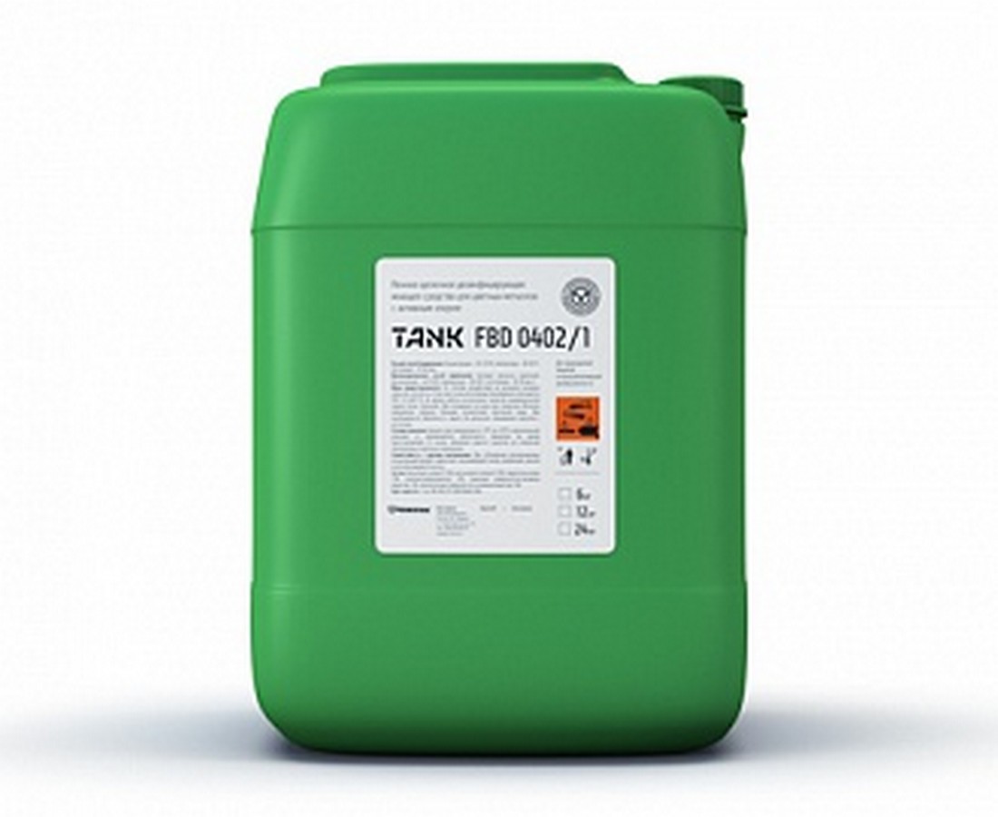 Tank FBD 0402/1 (Танк ФБД 0402/1) Щелочное пенное дез.моющее средство для цветных металлов с активным хлором 22 кг